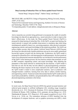Deep Learning of Subsurface Flow via Theory-guided Neural Network