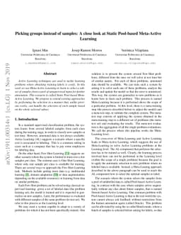 Picking groups instead of samples: A close look at Static Pool-based
  Meta-Active Learning