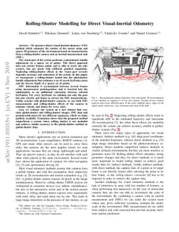 Rolling-Shutter Modelling for Direct Visual-Inertial Odometry