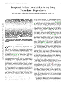 Temporal Action Localization using Long Short-Term Dependency