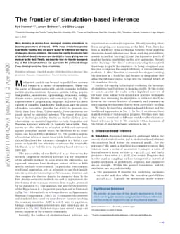 The frontier of simulation-based inference