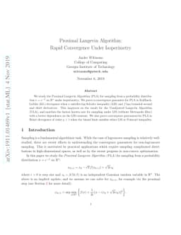 Proximal Langevin Algorithm: Rapid Convergence Under Isoperimetry