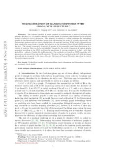 Multilateration of Random Networks with Community Structure