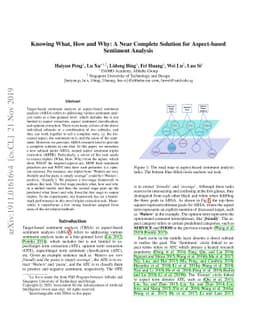 Knowing What, How and Why: A Near Complete Solution for Aspect-based
  Sentiment Analysis