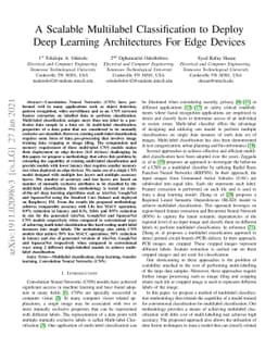 A Scalable Multilabel Classification to Deploy Deep Learning
  Architectures For Edge Devices
