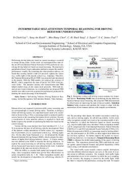 Interpretable Self-Attention Temporal Reasoning for Driving Behavior
  Understanding