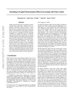 Searching to Exploit Memorization Effect in Learning from Corrupted
  Labels