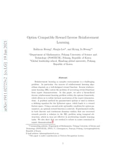 Option Compatible Reward Inverse Reinforcement Learning