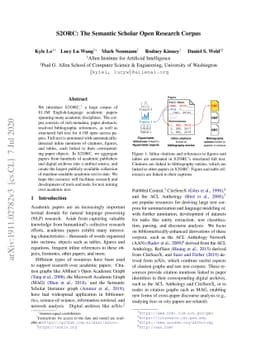 S2ORC: The Semantic Scholar Open Research Corpus