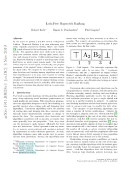 Lock-Free Hopscotch Hashing