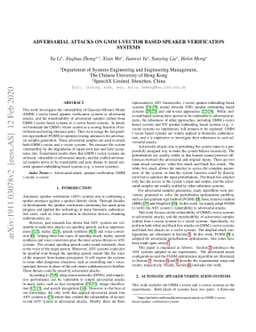 Adversarial Attacks on GMM i-vector based Speaker Verification Systems