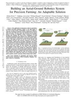 Building an Aerial-Ground Robotics System for Precision Farming: An
  Adaptable Solution