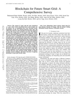 Blockchain for Future Smart Grid: A Comprehensive Survey