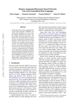 Memory-Augmented Recurrent Neural Networks Can Learn Generalized Dyck
  Languages