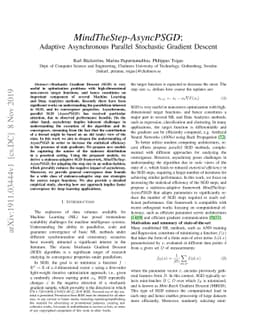 MindTheStep-AsyncPSGD: Adaptive Asynchronous Parallel Stochastic
  Gradient Descent