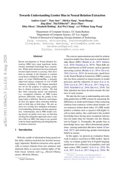 Towards Understanding Gender Bias in Relation Extraction