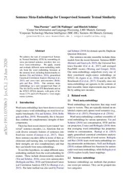 Sentence Meta-Embeddings for Unsupervised Semantic Textual Similarity