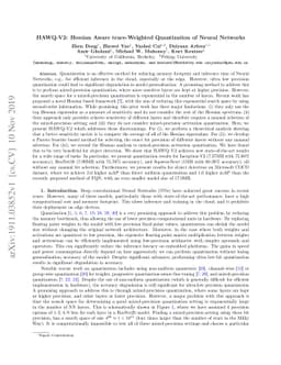 HAWQ-V2: Hessian Aware trace-Weighted Quantization of Neural Networks