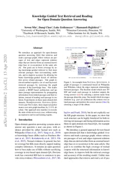Knowledge Guided Text Retrieval and Reading for Open Domain Question
  Answering