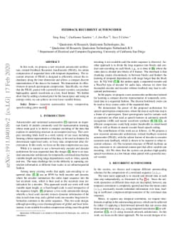 Feedback Recurrent AutoEncoder