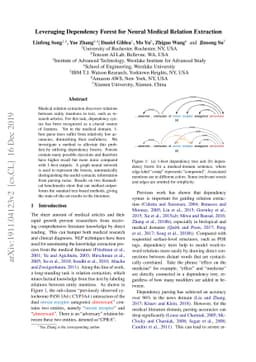 Leveraging Dependency Forest for Neural Medical Relation Extraction