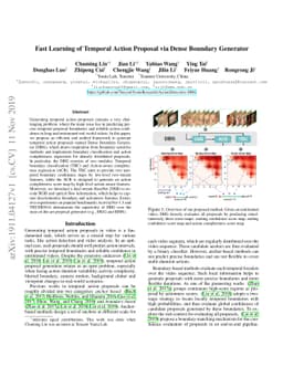 Fast Learning of Temporal Action Proposal via Dense Boundary Generator
