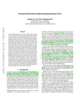 Practical Federated Gradient Boosting Decision Trees