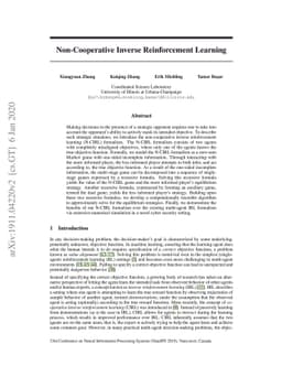 Non-Cooperative Inverse Reinforcement Learning