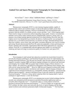 Limited View and Sparse Photoacoustic Tomography for Neuroimaging with
  Deep Learning