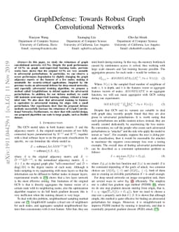 GraphDefense: Towards Robust Graph Convolutional Networks
