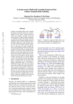 A Syntax-aware Multi-task Learning Framework for Chinese Semantic Role
  Labeling