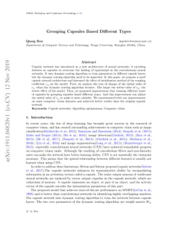 Grouping Capsules Based Different Types