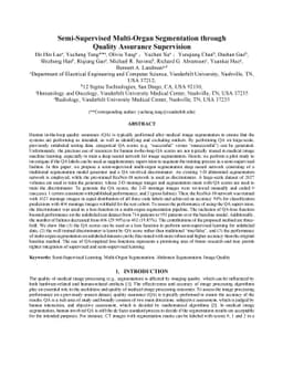 Semi-Supervised Multi-Organ Segmentation through Quality Assurance
  Supervision