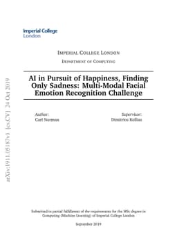 AI in Pursuit of Happiness, Finding Only Sadness: Multi-Modal Facial
  Emotion Recognition Challenge