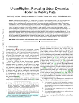 UrbanRhythm: Revealing Urban Dynamics Hidden in Mobility Data