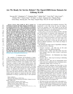Are We Ready for Service Robots? The OpenLORIS-Scene Datasets for
  Lifelong SLAM