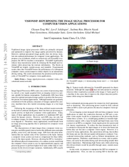 VisionISP: Repurposing the Image Signal Processor for Computer Vision
  Applications