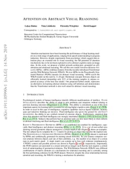 Attention on Abstract Visual Reasoning