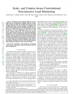 Scale- and Context-Aware Convolutional Non-intrusive Load Monitoring
