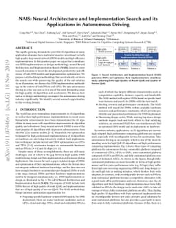 NAIS: Neural Architecture and Implementation Search and its Applications
  in Autonomous Driving