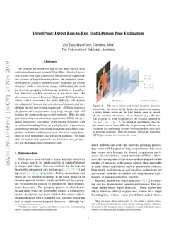 DirectPose: Direct End-to-End Multi-Person Pose Estimation