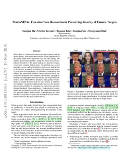MarioNETte: Few-shot Face Reenactment Preserving Identity of Unseen
  Targets