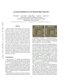 Learning Modulated Loss for Rotated Object Detection