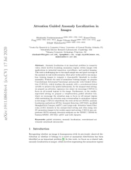 Attention Guided Anomaly Localization in Images