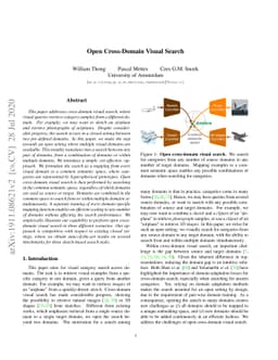 Open Cross-Domain Visual Search