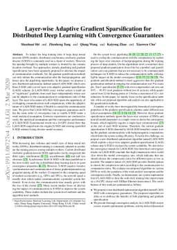 Layer-wise Adaptive Gradient Sparsification for Distributed Deep
  Learning with Convergence Guarantees