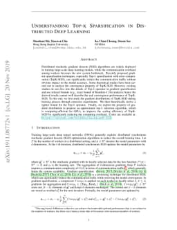 Understanding Top-k Sparsification in Distributed Deep Learning