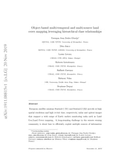 Object-based multi-temporal and multi-source land cover mapping
  leveraging hierarchical class relationships