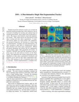 D3S -- A Discriminative Single Shot Segmentation Tracker