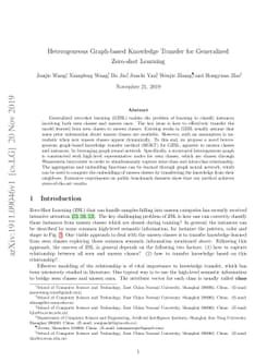 Heterogeneous Graph-based Knowledge Transfer for Generalized Zero-shot
  Learning